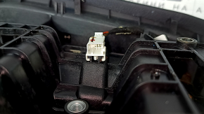 Ornamente console centrale superioare Mercedes W167 GLE 350 450 20-23 piele bej cu crom, cu iluminare din spate, uzată, necesită curățare, zgârieturi