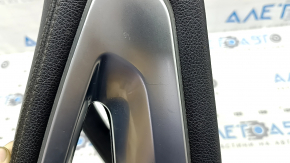 Ornamente console centrale superioare Mercedes W167 GLE 350 450 20-23 piele bej cu crom, cu iluminare din spate, uzată, necesită curățare, zgârieturi