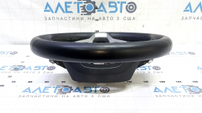 Руль голый Honda Accord 18-22 кожа, черный, с подрулевыми лепестками, с накладками, без кнопок, потерт