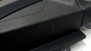 Ornamente ușă față stânga Mercedes W167 GLE 350 450 20-24 piele neagră, cu iluminare din spate, cotiera piele neagră, inserție din lemn, Burmester, cu mâner, zgârieturi