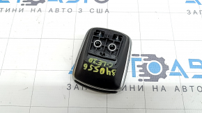 Подлокотник накладки центральной консоли Mercedes W167 GLE 350 450 20-26 кожа черная с хромом, тычки