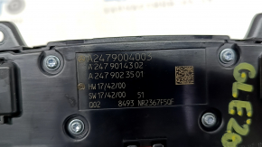 Управление мультимедиа Mercedes W167 GLE 350 450 20-23 хром, сломана кнопка dynamic, царапины, полез хром