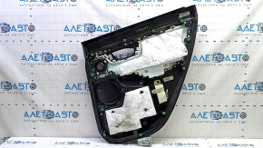 Ornamente ușă spate stânga Honda CRV 17-22 negru, inserție piele bej, cotiera piele bej, ornament sub braț, sub tweeter, sub curățare chimică, zgârieturi