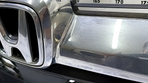 Решетка радиатора grill в сборе Honda CRV 17-19 со значком, под радар круиз, песок