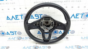 Руль голый Mercedes W167 GLE 350 450 20-23 кожа черная без подогрева, царапины, надрыв, вмятина