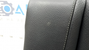 Spătar scaun spate dreapta, rândul 2, Mercedes W167 GLE 350 450 20-24, piele neagră, perforată, pentru curățare