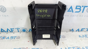 Накладка центральной консоли задняя Honda Insight 19-22 черная, царапины