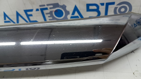 Молдинг решетки радиатора grill верхний Honda Insight 19-22 хром, песок, надломаны крепления