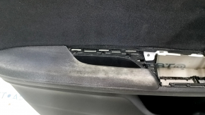 Обшивка двери карточка передняя левая Honda Insight 19-22 черная, подлокотник и накладка ткань, под химчистку, царапины