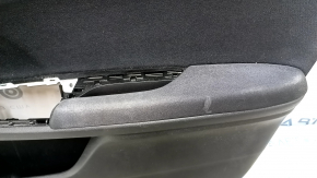 Обшивка двери карточка передняя правая Honda Insight 19-22 черная, подлокотник и накладка ткань, под химчистку, царапины