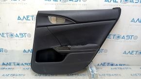 Обшивка двери карточка задняя правая Honda Insight 19-22 черная, подлокотник ткань, царапины