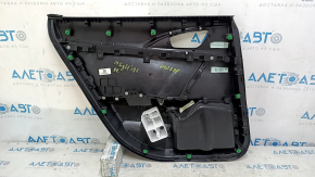 Обшивка двери карточка задняя правая Honda Insight 19-22 черная, подлокотник ткань, царапины