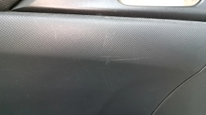 Обшивка двери карточка задняя левая Honda Insight 19-22 черная, подлокотник ткань черная, царапины, потерта