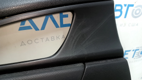 Обшивка двери карточка задняя левая Honda Insight 19-22 черная, подлокотник ткань черная, царапины, потерта