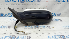 Зеркало боковое левое в сборе Honda Insight 19-21 5 пинов, подогрев, белое, песок