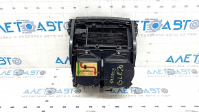 Buzunar consolă centrală cu suporturi pentru pahare Mercedes W167 GLE 350 450 20-24 cu strat protector negru lucios, zgârieturi