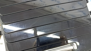 Buzunar consolă centrală cu suporturi pentru pahare Mercedes W167 GLE 350 450 20-24 cu strat protector negru lucios, zgârieturi