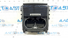 Buzunar consolă centrală cu suporturi pentru pahare Mercedes W167 GLE 350 450 20-24 cu strat protector negru lucios, zgârieturi