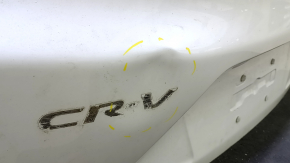 Дверь багажника голая со стеклом Honda CRV 17-22 под электро, тонировка, белый NH-603P, вмятина