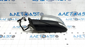 Зеркало боковое левое в сборе Jeep Grand Cherokee WK2 11-22 8+7 пин, подогрев, поворотник, автозатемнение, BSM, хром, песок