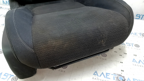 Пассажирское сидение Honda Insight 19-22 без airbag, механическое, ткань, черное, подогрев, под химчистку, ржавчина, царапины на накладке