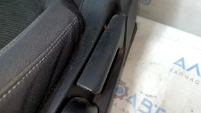 Водительское сидение Honda Insight 19-22 без airbag, механическое, ткань, черное, под химчистку, ржавчина, царапины на накладке, сломано крепление фишки