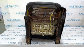 Водительское сидение Honda Insight 19-22 без airbag, механическое, ткань, черное, под химчистку, ржавчина, царапины на накладке, сломано крепление фишки