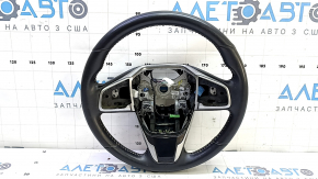 Volan fără tampoane pentru Honda CRV 17-19, piele neagră, cu zgârieturi