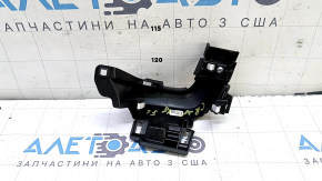 Накладка передней панели центральная левая Honda CRV 17-22 черная,  с молдингом черный глянец