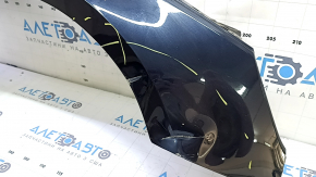Крыло переднее правое Audi A4 B9 17-19 с кронштейнами, синий LX5R, вмятина