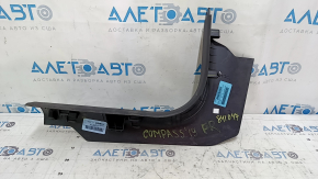 Накладка порога передняя правая Jeep Compass 17-26 черная, царапины