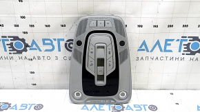 Плафон освещения передний в сборе Audi A4 B9 17-19 серый, под люк, царапины