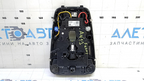 Плафон освещения передний в сборе Audi A4 B9 17-19 серый, под люк, царапины