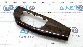 Накладка передней панели левая Audi A4 B9 17-25 под дерево, царапина