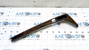 Накладка центральной консоли Audi A4 B9 17-19 под коричневое дерево, царапины