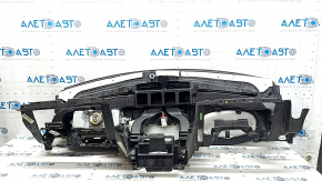 Торпедо передняя панель с AIRBAG Jeep Grand Cherokee WK2 14-22 черная, с накладками, царапины