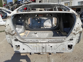 Задняя панель Honda Insight 19-22 на кузове, белая