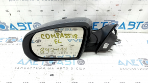 Зеркало боковое левое в сборе Jeep Compass 17-26 2+3 пинов, подогрев, серебро PSC, сколы, царапины