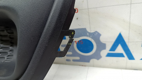Решетка бампера левая Jeep Compass 17-21 с молдингом структура под птф, надломано крепление, песок