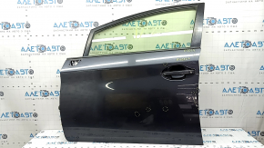 Дверь в сборе передняя левая Toyota Prius 30 14-15 keyless, графит 8V1, тычки, вмятина, порезан уплотнитель