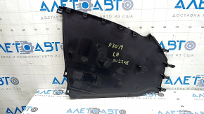 Накладка центральной консоли боковая левая Toyota Prius 30 10-15 черная, царапины, надломано крепление