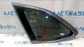 Форточка глухое стекло задняя левая Subaru Outback 15-19 хром молдинг, тонировка, царапины на хроме