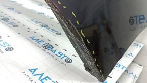 Бампер передний голый Toyota Prius 30 13-15 рест, графит, надорван, примят, сломаны крепления, после ремонта