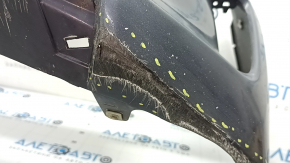 Бампер передний голый Toyota Prius 30 13-15 рест, графит, надорван, примят, сломаны крепления, после ремонта