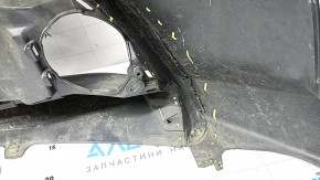 Бампер передний голый Toyota Prius 30 13-15 рест, графит, надорван, примят, сломаны крепления, после ремонта