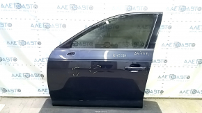 Дверь в сборе передняя левая Audi A4 B9 17-19 синий LX5R, keyless, примята