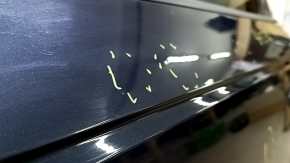 Дверь в сборе задняя левая Audi A4 B9 17-19 синий LX5R, keyless, тычка