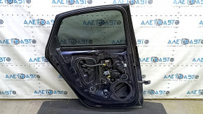 Дверь в сборе задняя левая Audi A4 B9 17-19 синий LX5R, keyless, тычка