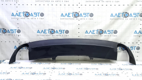 Губа заднего бампера без молдинга Audi A4 B9 17-17 под 2 трубы, структура, царапины