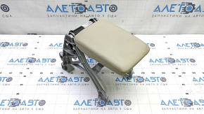 Cotiera consolei centrale Audi A4 B9 17-19 piele bej, cu suport